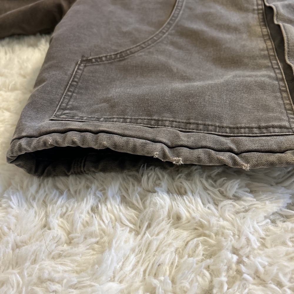 Carhartt J22-CHT Brown Vintage Mens XXL Arctic Jacket Corduroy Collar Distressed - Picture 12 of 16